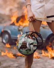FULLY LOADED GLOBE HANDBAG