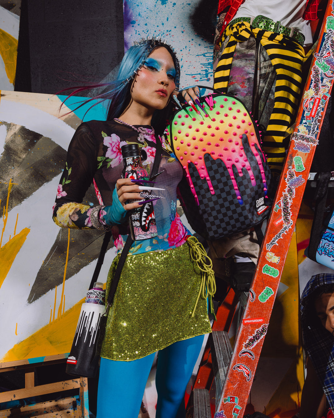 WYNWOOD WALLS COLLAB DAN LAM DRIPS BACKPACK